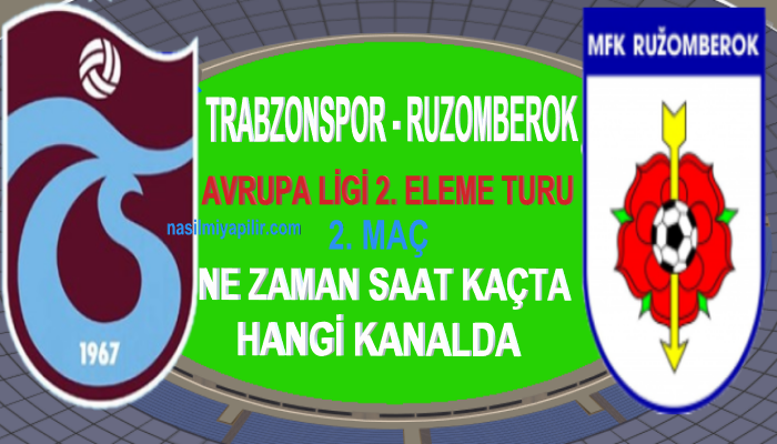 Trabzonspor Ruzomberok Maçı Ne Zaman, Saat Kaçta, Hangi Kanalda?