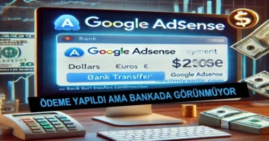 Google AdSense Ödeme Yapıldı Diyor Ama Bankada Görünmüyor